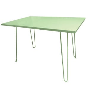 Table Rectangle Biscarosse Vert Epoxy - L 1100 x P 700 mm