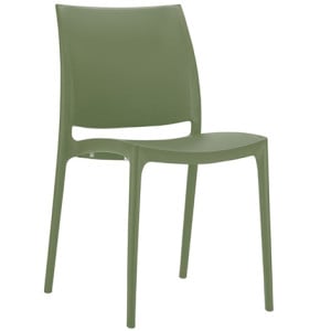 Chaise Inca Empilable Vert Olive - H 810 mm