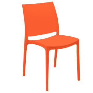 Chaise Inca Empilable Orange - H 810 mm