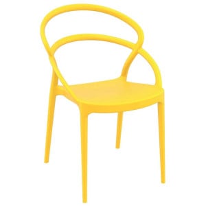 Chaise Toulon Empilable Jaune - H 820 mm