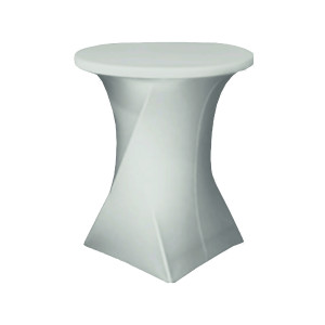 Housse Table Ronde Nimes Blanc - Ø 800 cm x 1100 mm