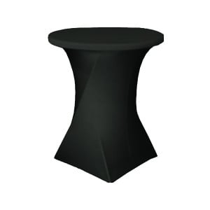 Housse Table Ronde Nimes Noir - Ø 800 x 1100 mm