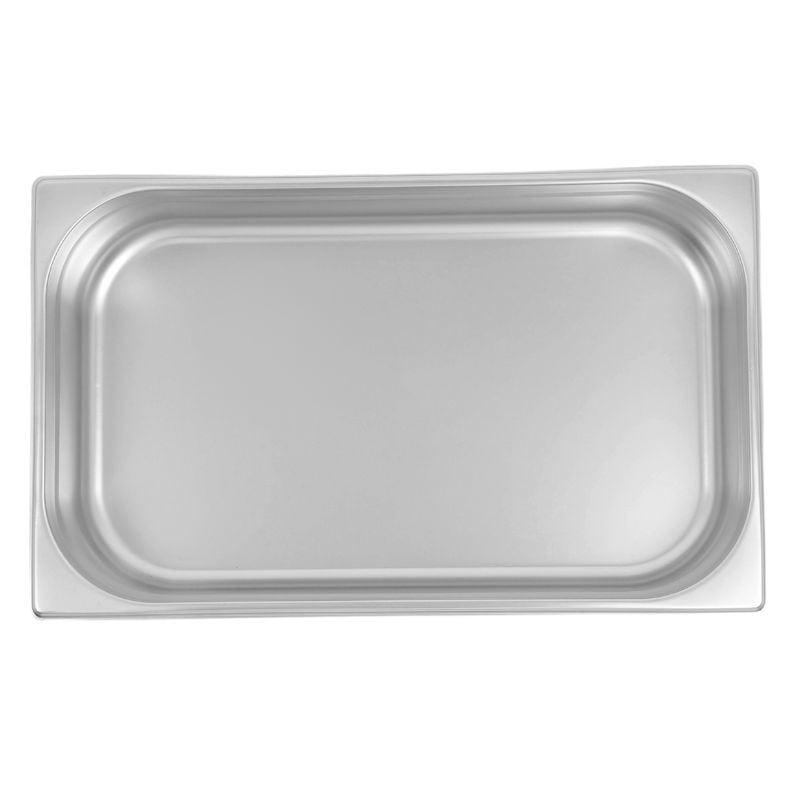 Bac Gastronorm GN 2/1 En Acier Inoxydable - Capacité 28,9 L, Dimensions 650x530x100 Mm