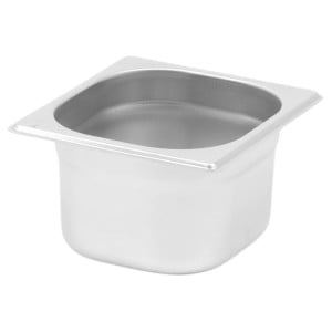 Bac Gastro GN 1/6 Inox - Profondeur 100 mm - 1,6 L