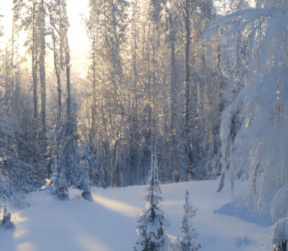 Neige et sapins