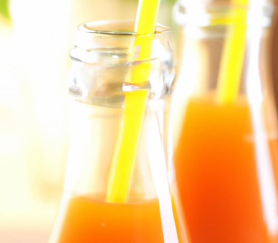 Jus pêche orange