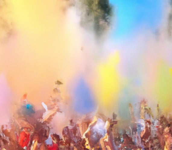 Jeunes faisant la fête