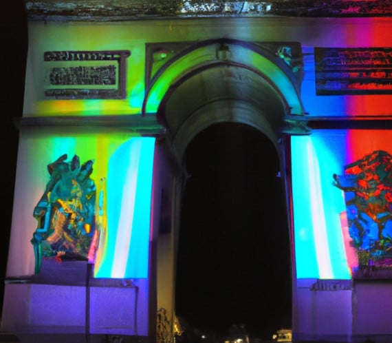 Arc de Triomphe avec logo Paris 2024