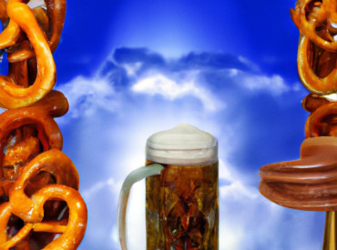 Bretzel et pinte de bière