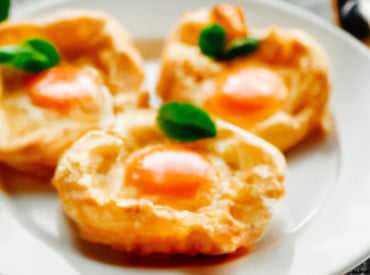 Assiette comprenant 3 cloud egg