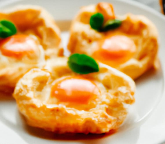 Assiette comprenant 3 cloud egg