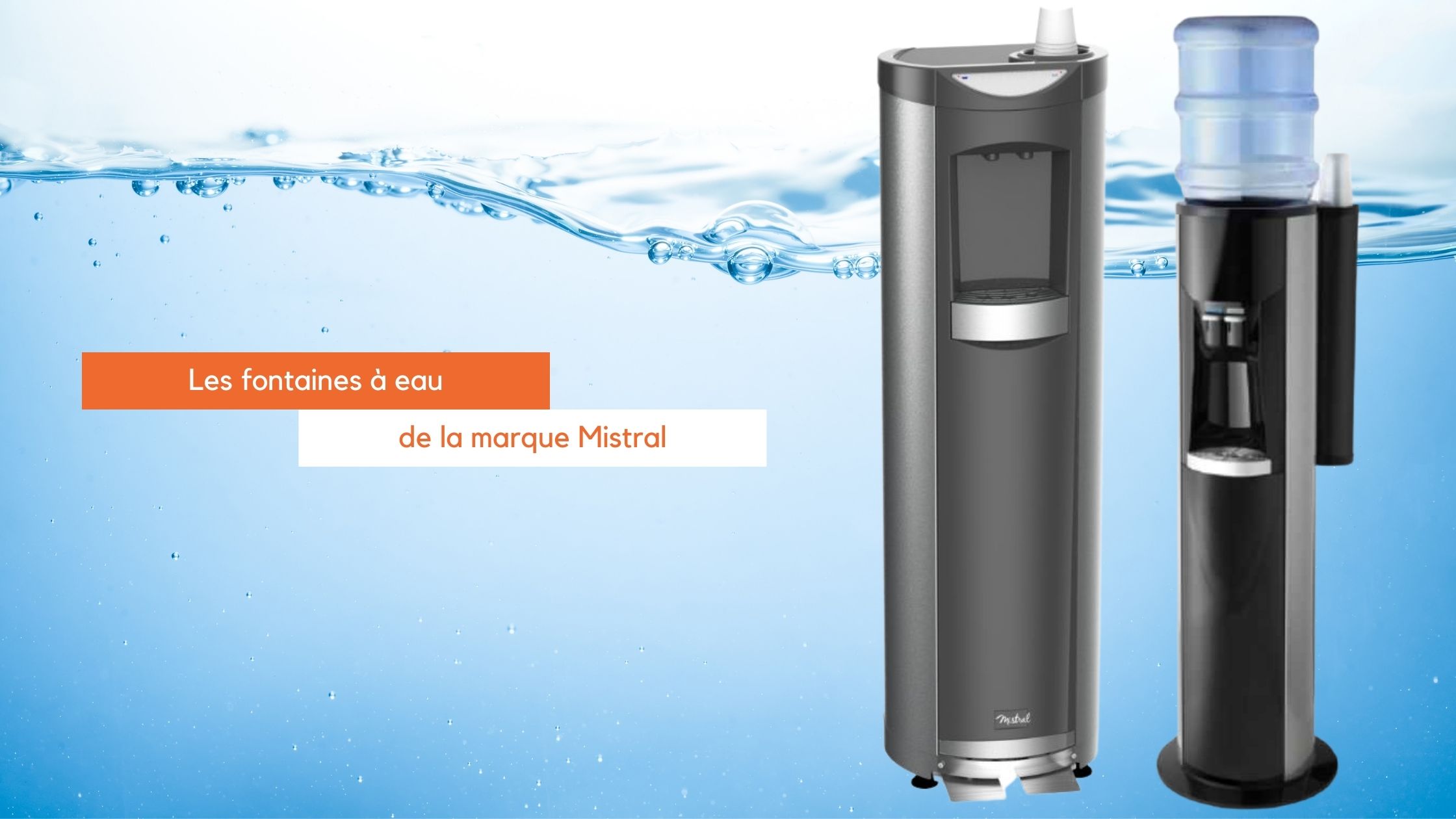 Fontaine à eau Mistral FBM 2.0 sortie eau chaude et sortie eau froide -  Fourniresto