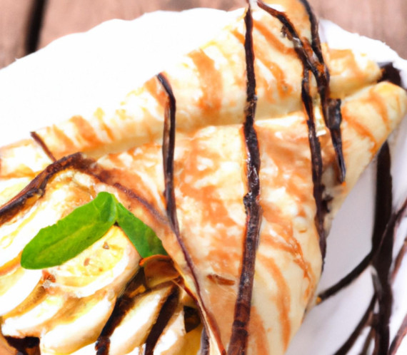 Crêpes avec nappage chocolat