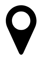 Un point de localisation indique le lieu du restaurant