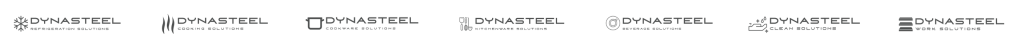 Logos des différentes gammes Dynasteel
