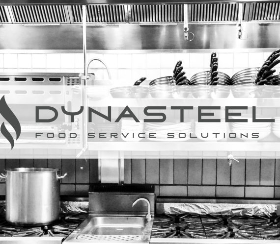 Cuisine professionnelle avec logo Dynasteel