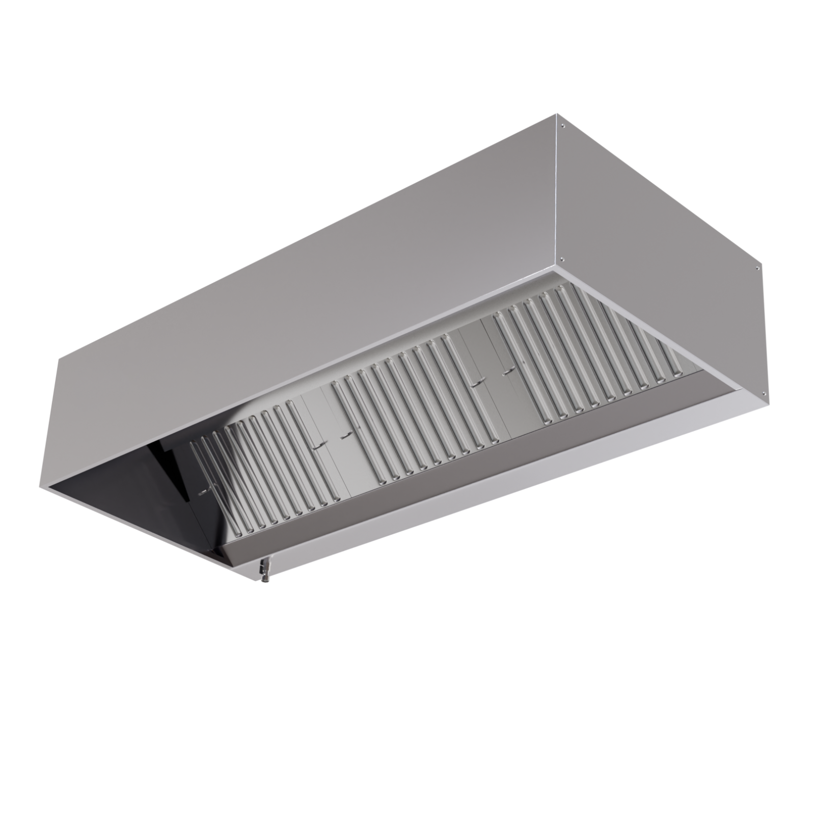 Hotte Cubique Profondeur 1100 avec Led et Sans Moteur - Longueur 2000