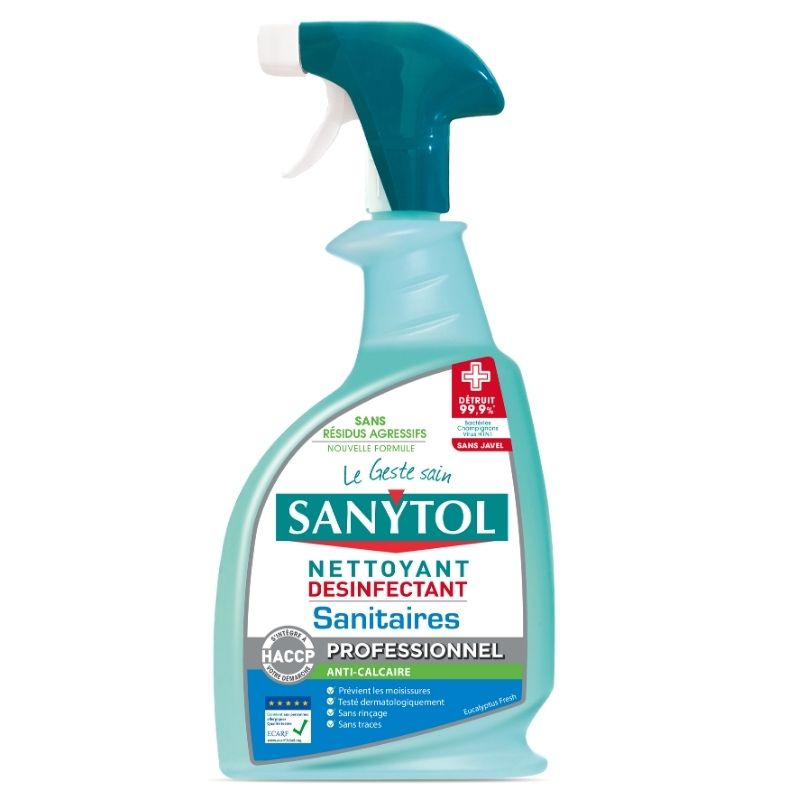 Spray Désinfectant Nettoyant pour Sanitaires - 750 ML