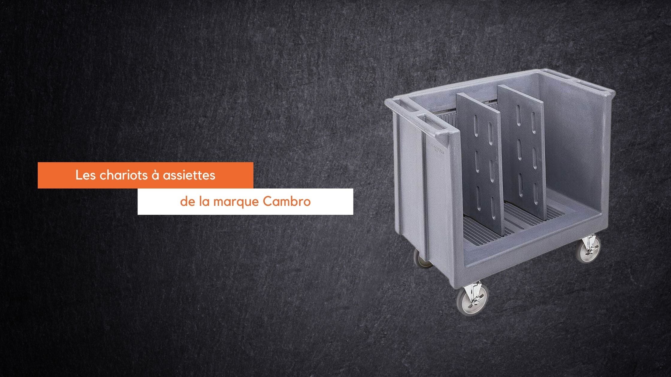 Zoom sur les chariots à assiettes de chez Cambro
