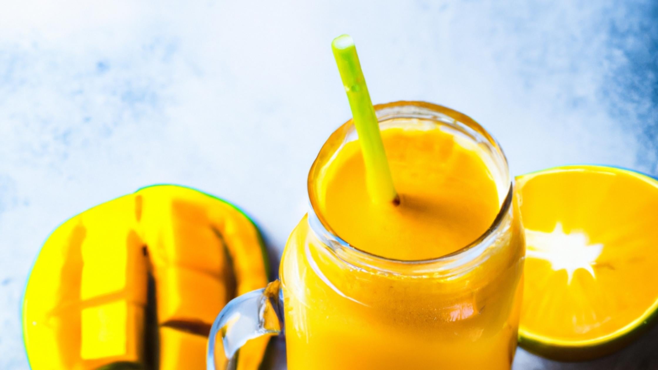 Cette semaine, Smoothie Soleil orange mangue !
