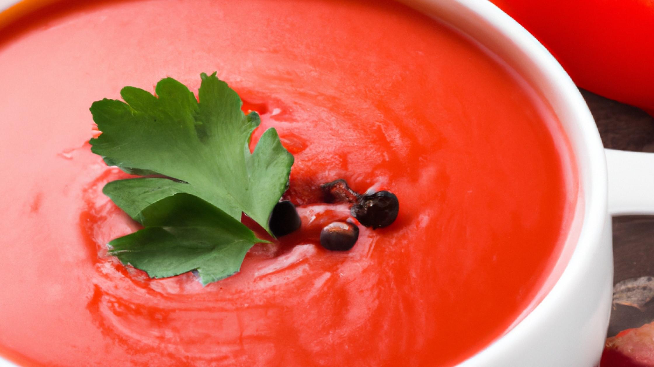 Un, Deux, Trois , Et Hop Une Soupe À La Tomate !