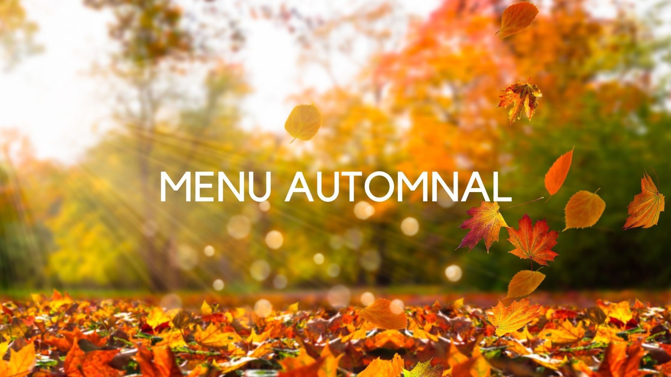 Un Menu Automnal