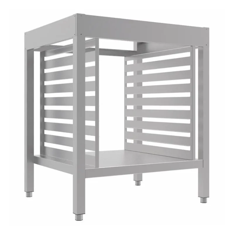Support avec Glissières GN 1/1 - 8 Niveaux pour Four à Gaz 6 GN 1/1