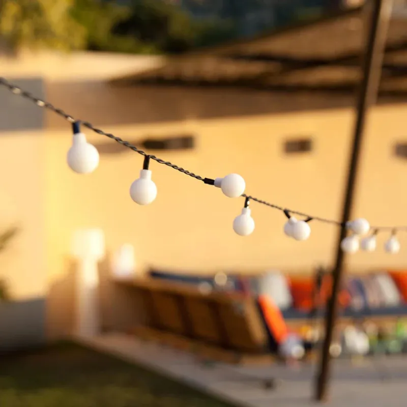 Guirlande Lumineuse Solaire à Ampoules Rondes 6.9 m - Billy