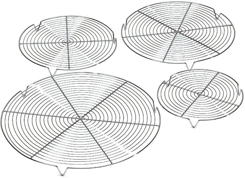 Grille Ronde Chromée avec Pieds - ⌀ 360 mm