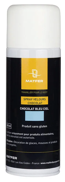 Spray Colorant Velours Chocolat - Bleu - 400 ml