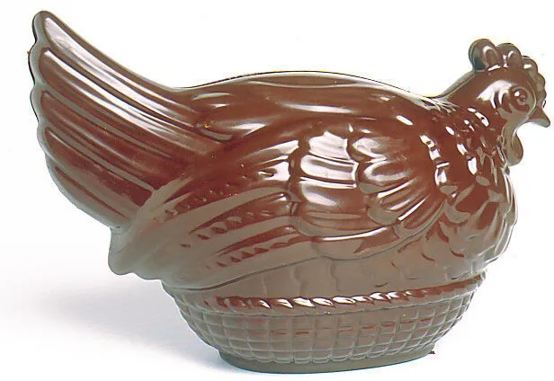 Plaque Poule Panier en Chocolat - 2 Empreintes