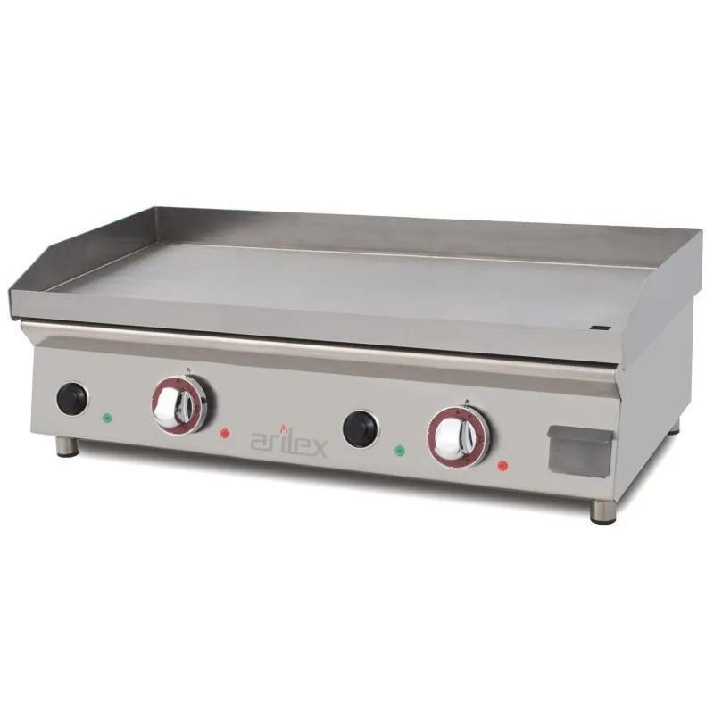 Plancha Electrique Lisse Acier 15 mm - 80 cm