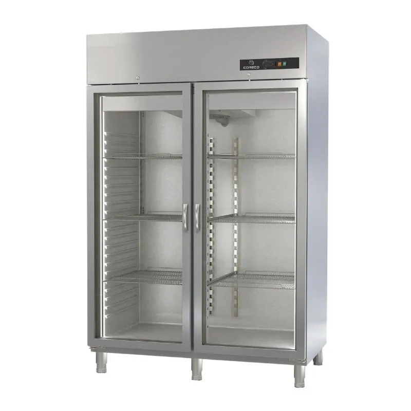 Armoire Réfrigérée Positive - 1404 L - 2 Portes Vitrées - GN 2/1