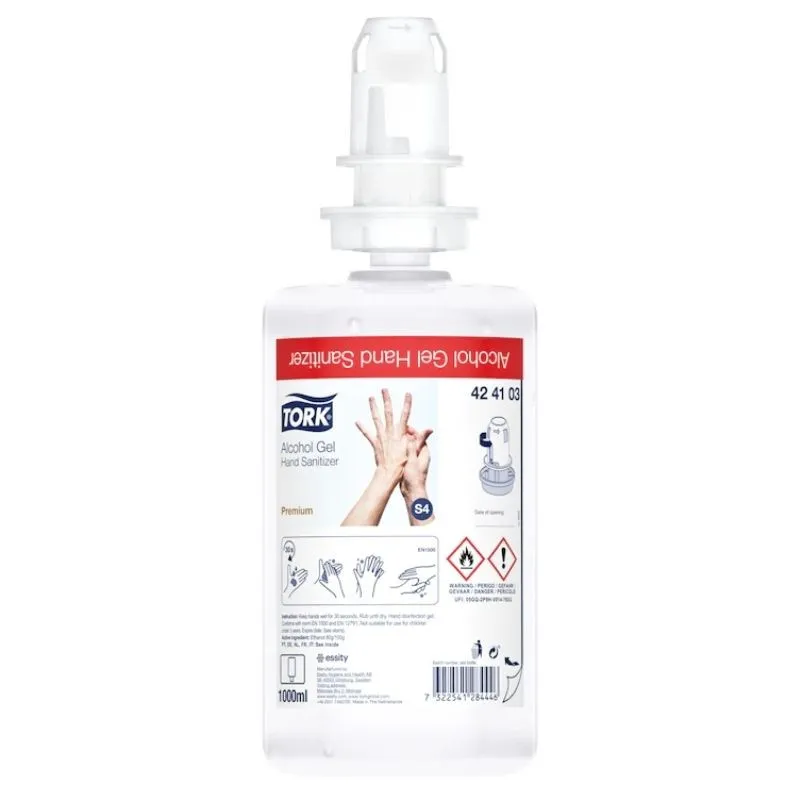 Gel Hydroalcoolique pour Les Mains - 1 L - Lot de 6