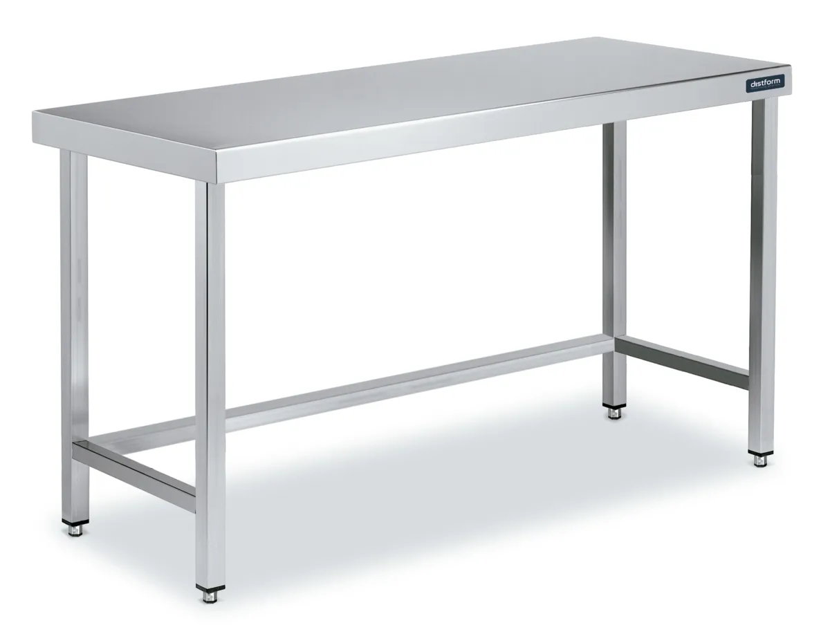 Table Inox Centrale 2800x800 avec Renforts