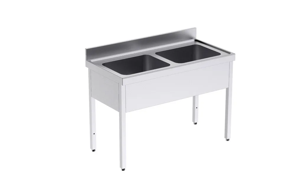 Plonge 2 Bacs - L 1000 x P 700 mm