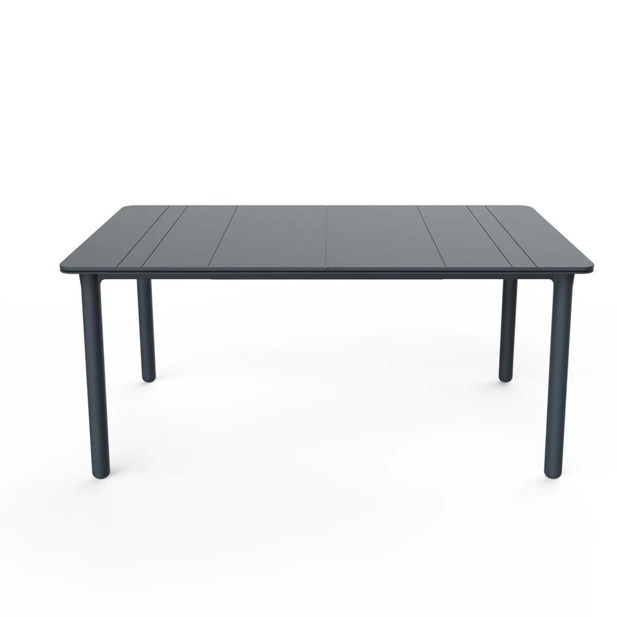 Table Noa Gris Foncé à Pieds Gris Foncé - 160 x 90 cm