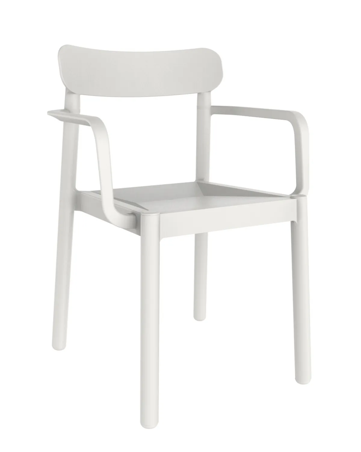 Fauteuil Elba - Blanc - Lot de 4