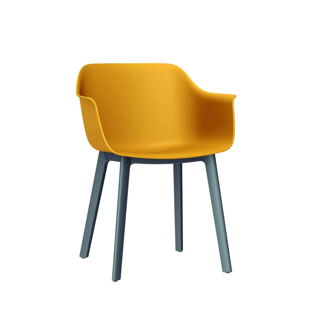 Fauteuil Shape à Pieds Gris Foncé - Toscan - Lot de 2