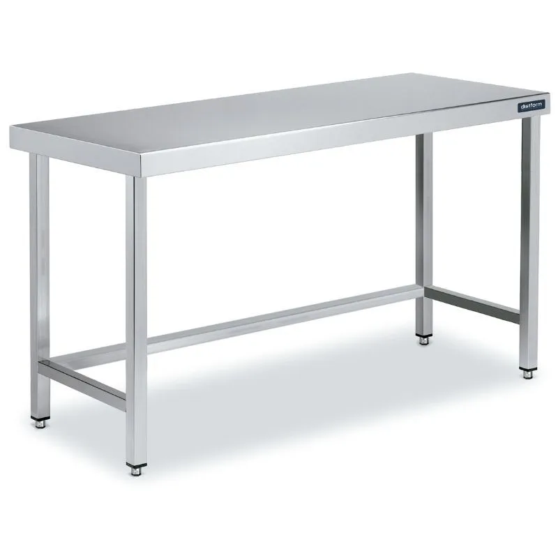 Table Inox Centrale 800x500 avec Renforts