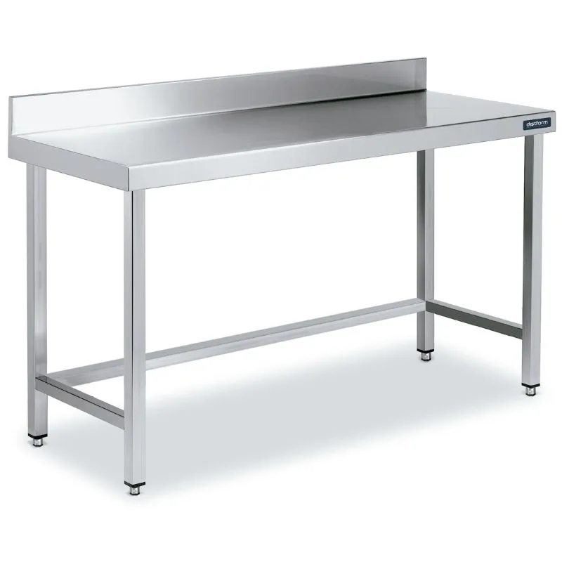 Table Inox avec Dosseret 2000x500 avec Renforts
