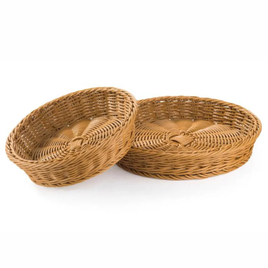 Corbeille Ronde en Polypropylène Marron - 24 cm