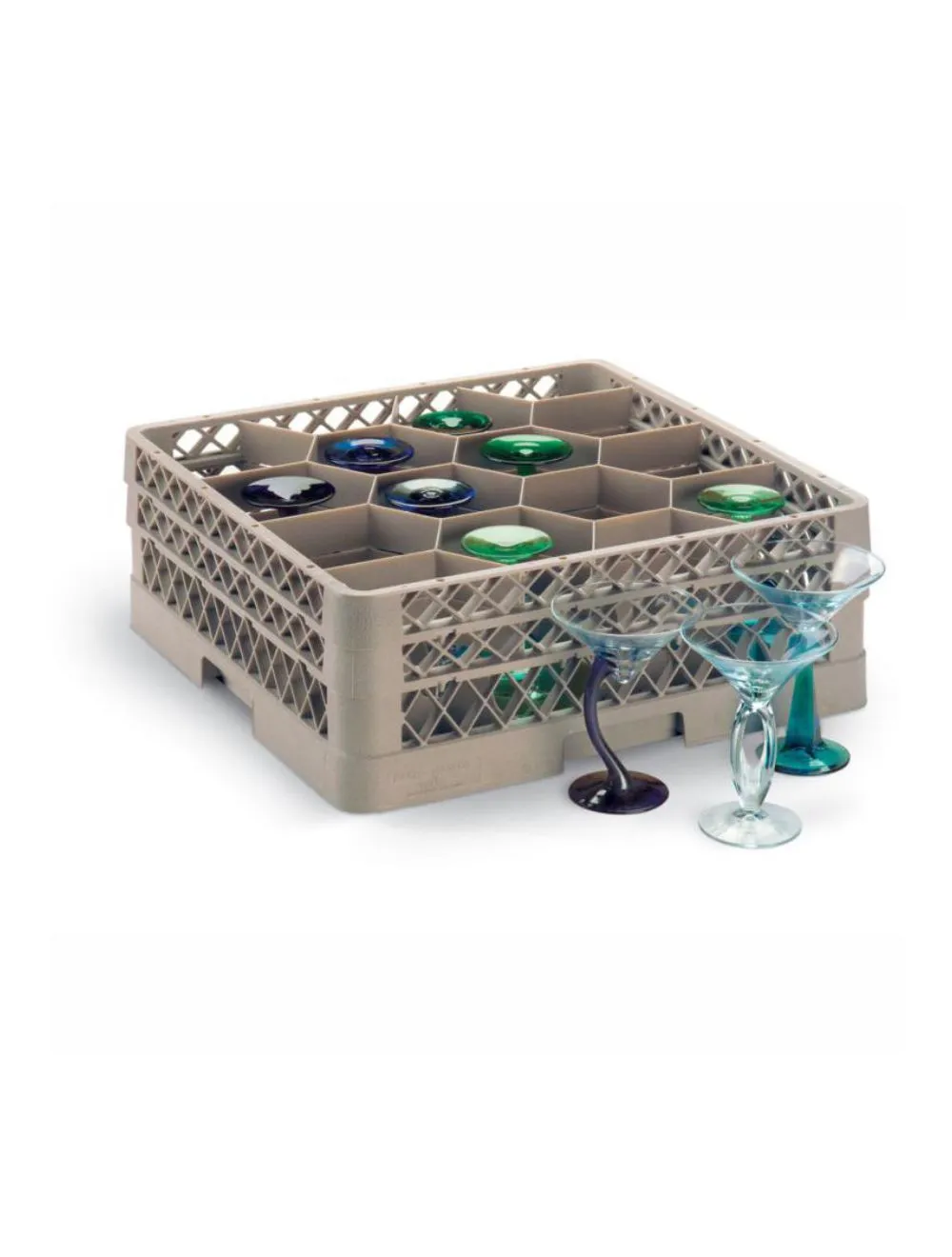 PANIER 12 COMPARTIMENTS OUVERT HEX 5N