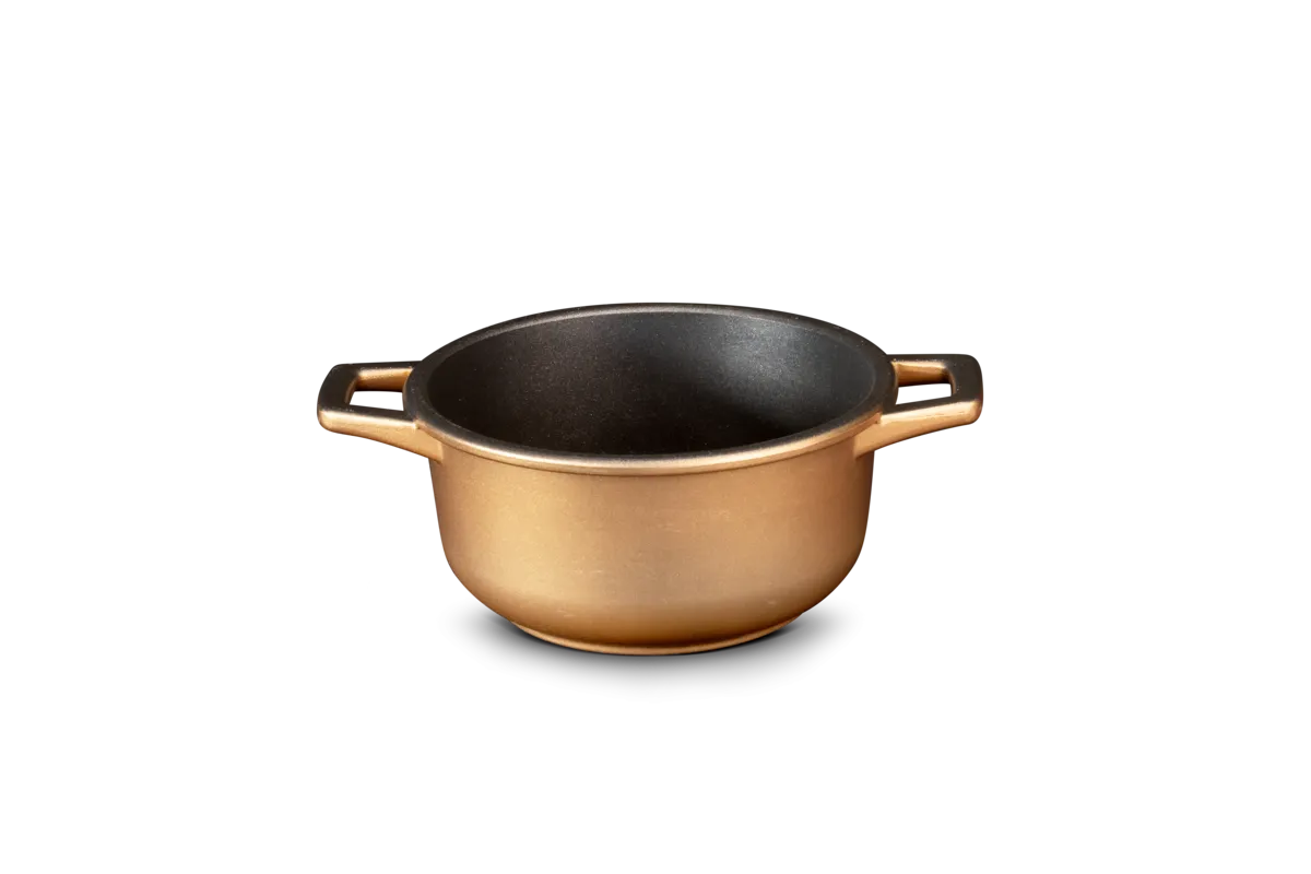 Braisière Sans Couvercle en Fonte Bronze - Ø 20 cm