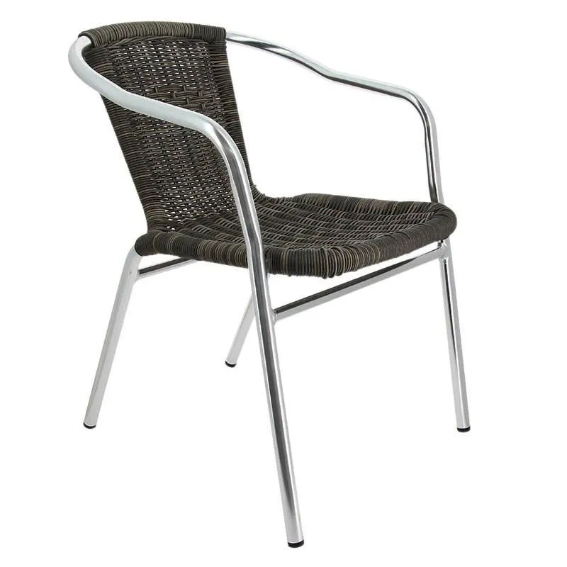 Fauteuil Blain Finition Tressé - Gris - H 720 mm