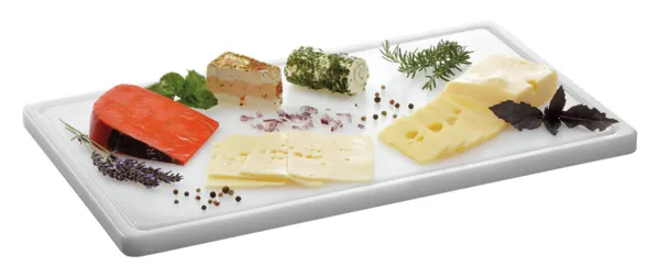 Planche à Découper 530 x 325 mm - Blanche - 20 mm d'Epaisseur