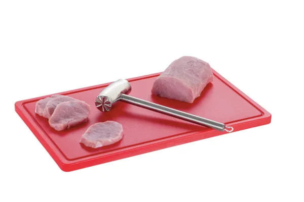 Planche à Découper 530 x 325 mm - Rouge - 20 mm d'Epaisseur