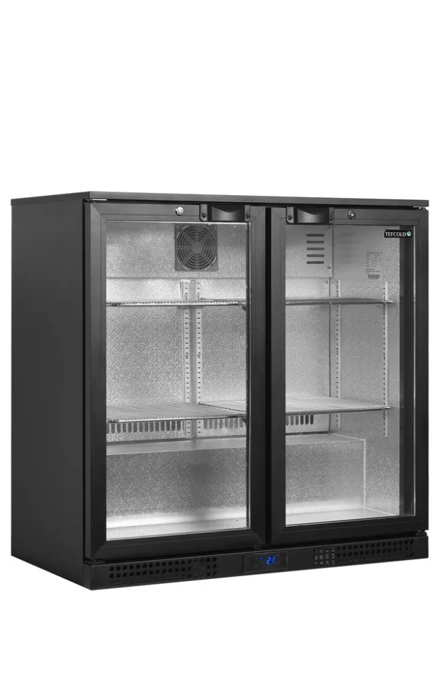 Arrière-Bar Réfrigéré 2 Portes Vitrées Battantes - 188 L