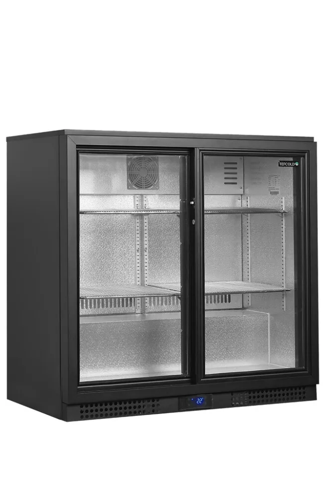 Arrière-Bar Réfrigéré 2 Portes Vitrées Coulissantes - 188 L