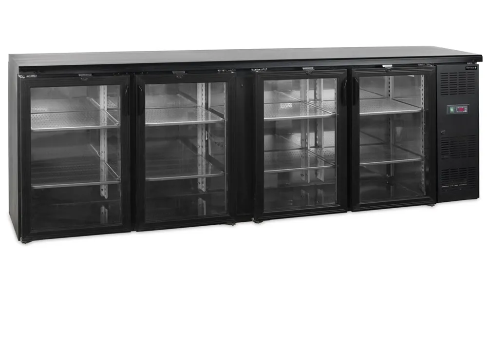 Arrière-Bar Réfrigéré - 4 Portes Vitrées Battantes - 605 L